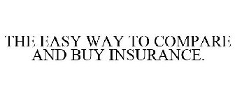 THE EASY WAY TO COMPARE AND BUY INSURANCE.