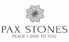 PAX STONES PEACE I GIVE TO YOU