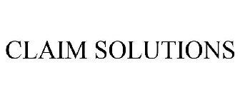 CLAIM SOLUTIONS