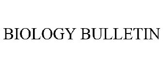 BIOLOGY BULLETIN