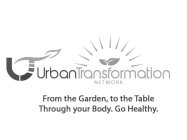 U URBANTRANSFORMATION NETWORK FROM THE GARDEN, TO THE TABLE THROUGH YOUR BODY. GO HEALTHY.