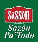 SASSON INTERCAMPO SAZÓN PA'TODO