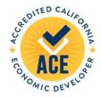 ACE ACCREDITED CALIFORNIA ECONOMIC DEVELOPER