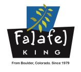 FALAFEL KING FROM BOULDER, COLORADO. SINCE 1979