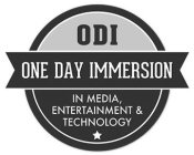 ONE DAY IMMERSION ODI IN MEDIA, ENTERTAINMENT & TECHNOLOGY