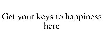 GET YOUR KEYS TO HAPPINESS HERE