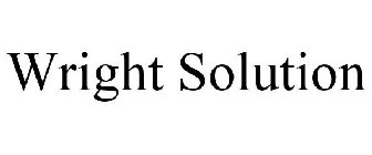 WRIGHT SOLUTION