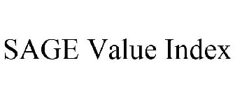 SAGE VALUE INDEX