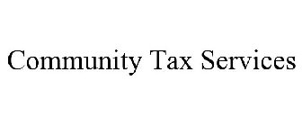 COMMUNITY TAX SERVICES