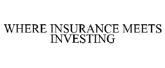 WHERE INSURANCE MEETS INVESTING