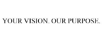 YOUR VISION. OUR PURPOSE.