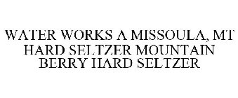 WATER WORKS A MISSOULA, MT HARD SELTZERMOUNTAIN BERRY HARD SELTZER