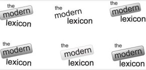THE MODERN LEXICON