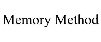 MEMORY METHOD