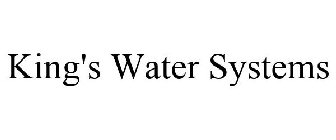 KING'S WATER SYSTEMS