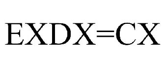 EXDX=CX