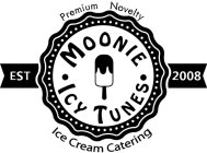 MOONIE ICY TUNES PREMIUM NOVELTY ICE CREAM CATERING EST 2008