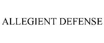 ALLEGIENT DEFENSE