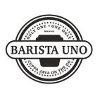 BARISTA UNO ONLY ONE ONE ONLY CUPPA JAVA ON THE GO