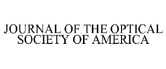 JOURNAL OF THE OPTICAL SOCIETY OF AMERICA