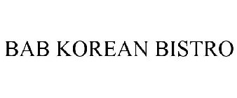 BAB KOREAN BISTRO