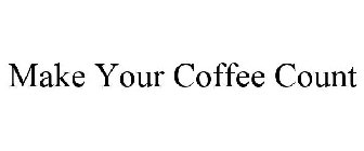 MAKE YOUR COFFEE COUNT