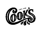 COOK'S EST. 1918
