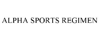 ALPHA SPORTS REGIMEN