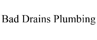 BAD DRAINS PLUMBING
