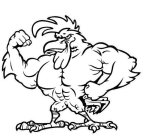 ROOSTER FLEXING ITS BICEPS