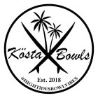 KÖSTA BOWLS EST. 2018 #HIGHTIDESBOWLVIBES