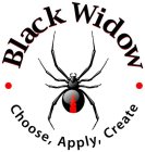 BLACK WIDOW CHOOSE, APPLY, CREATE