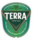 AUSTRALIAN GENUINE MALT SELECTED BY TERRA PREMIUM QUALITY TERRA FROM AGM 100% REAL CARBONATED BEER MADE FROM PURE AG MALT