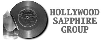 HOLLYWOOD SAPPHIRE GROUP BERLINER CONCERT GRAND IMPROVED GRAM-O-PHONE RECORD E. BERLINER