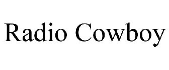 RADIO COWBOY