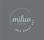 MILUV BEDDING BED SHEET SET
