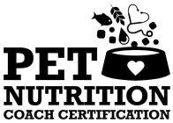 PET NUTRITION COACH CERTIFICATION