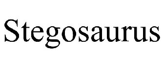 STEGOSAURUS