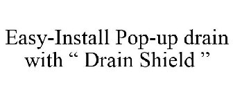 EASY-INSTALL POP-UP DRAIN WITH 