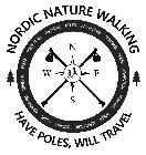 NORDIC NATURE WALKING HAVE POLES, WILL TRAVEL TRAINING POLES ADVENTURE TRAINING POLES ADVENTURE TRAINING POLES ADVENTURE TRAINING POLES ADVENTURE TRAINING POLES ADVENTURE W N E S