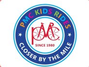 PMC KIDS RIDES CLOSER BY THE MILE SINCE1980