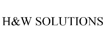 H&W SOLUTIONS