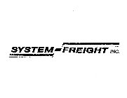 SYSTEM~FREIGHT INC.