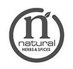 N NATURAL HERBS & SPICES
