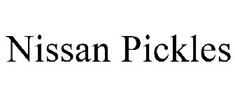 NISSAN PICKLES