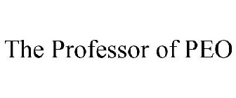THE PROFESSOR OF PEO