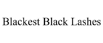 BLACKEST BLACK LASHES
