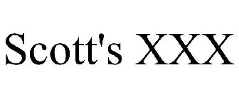 SCOTT'S XXX