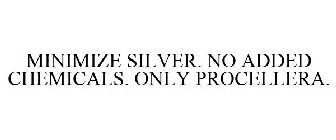 MINIMIZE SILVER. NO ADDED CHEMICALS. ONLY PROCELLERA.