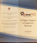 HOME MD INSPECTION SERVICES, LLC A HIGHER DEGREE IN INSPECTION SERVICES 502-290-3935 INFO@HOMEMD.COM WWW.HOMEMD.COM HOMEMD WEEKEND & EVENING APPOINTMENTS AVAILABLE COMPLETION WALK THROUGH WITH THE INS